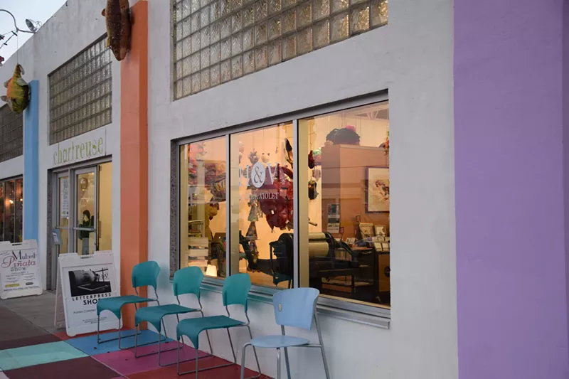 Image: The Grand Avenue space that will be home to Hazel & Violet and Five15 Arts at Chartreuse in March 2018.