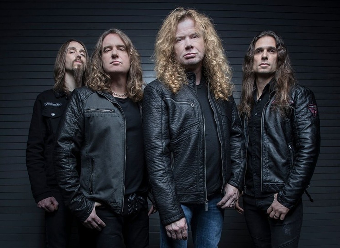 David Ellefson (second from left) is out of Megadeth.