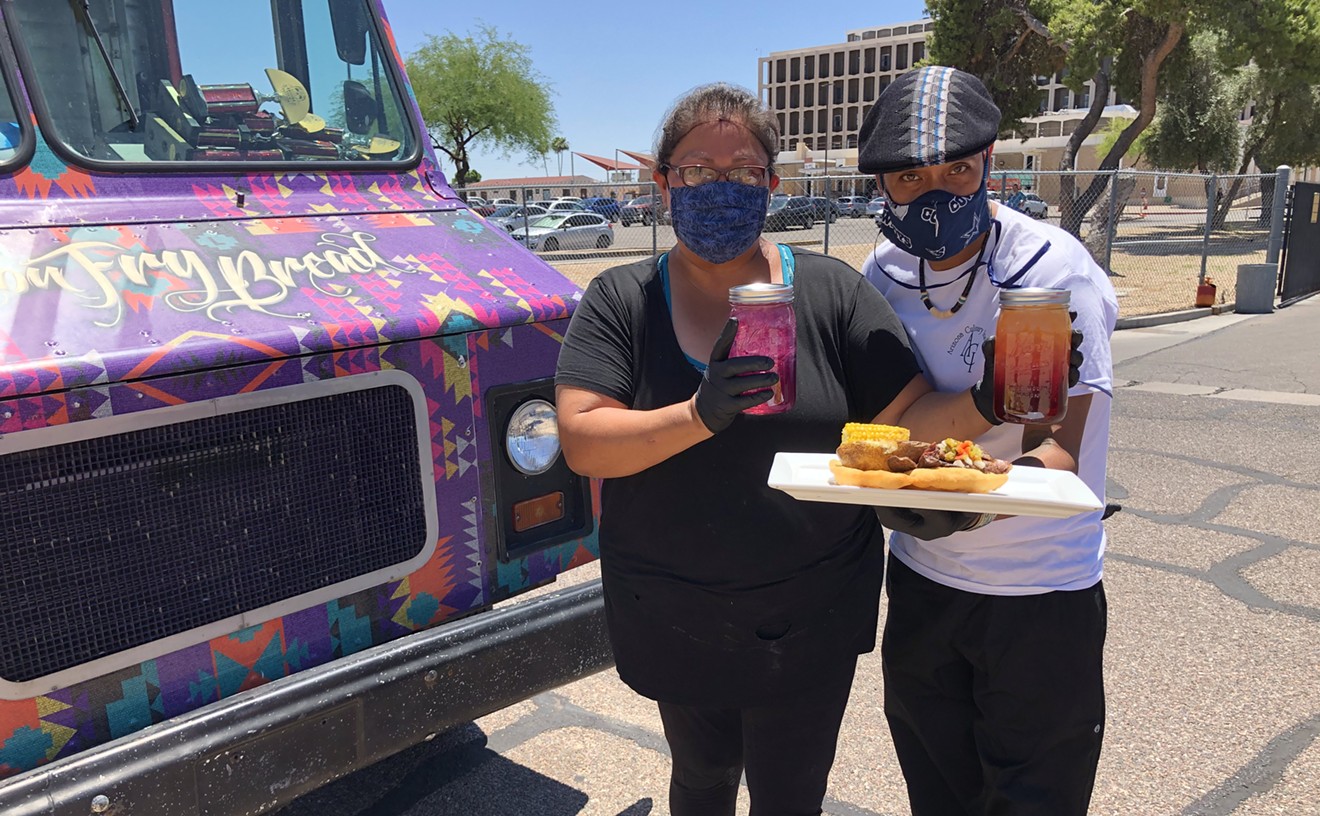 Food Truck Drops Navajo Mutton Sandwich