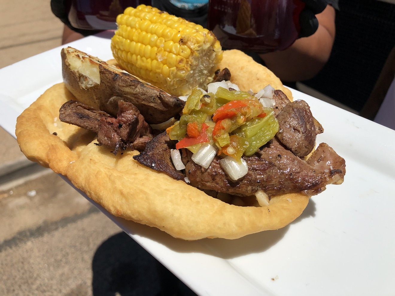 Emerson Fry Bread's Navajo newly regular mutton sandwich has become a top seller.