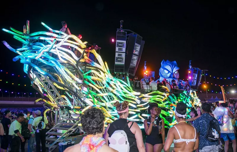 Image: Trap Nation's Parliament Art Car in action at EDC Vegas
