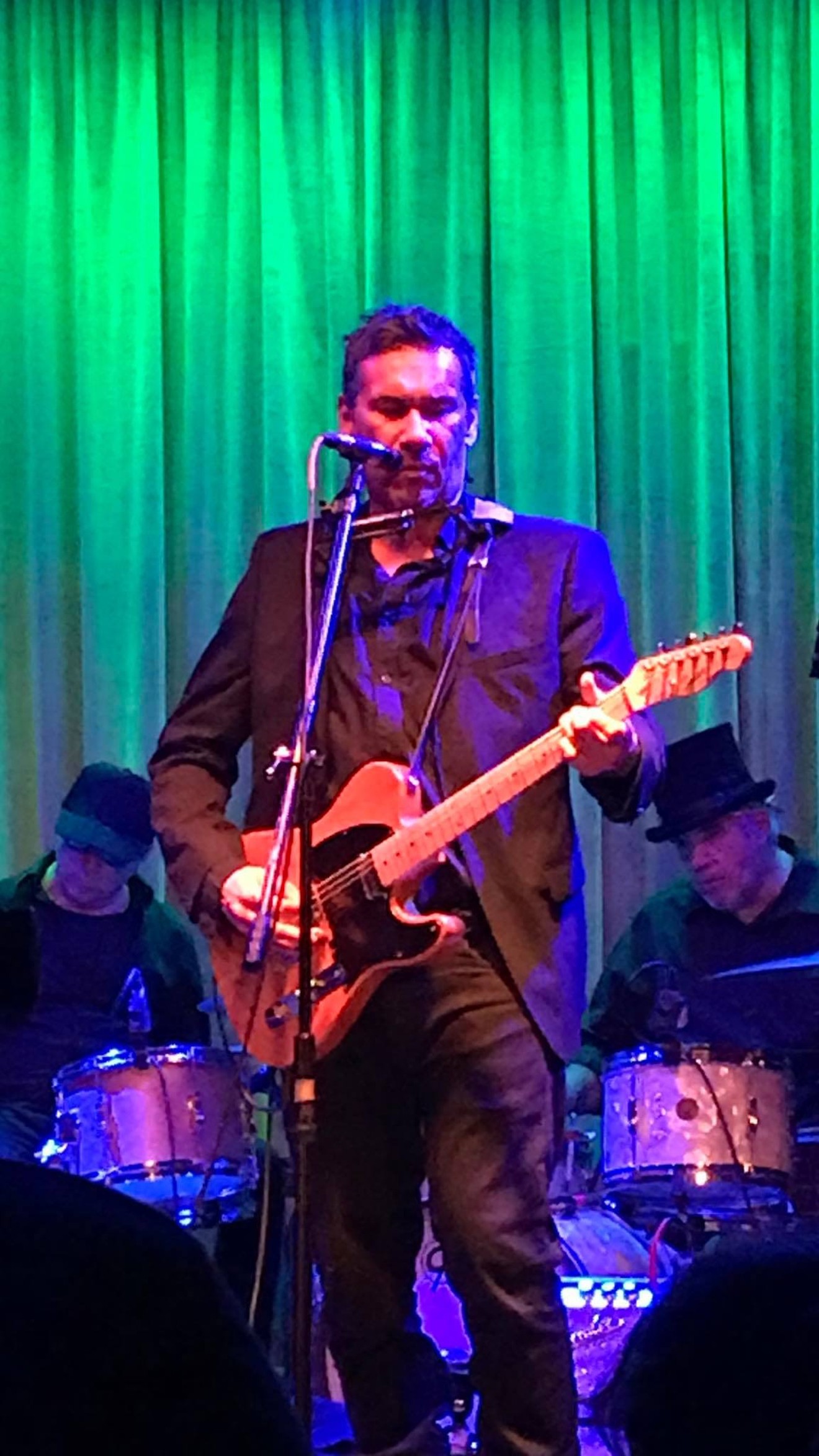 Joe Peña on stage at Crescent Ballroom.