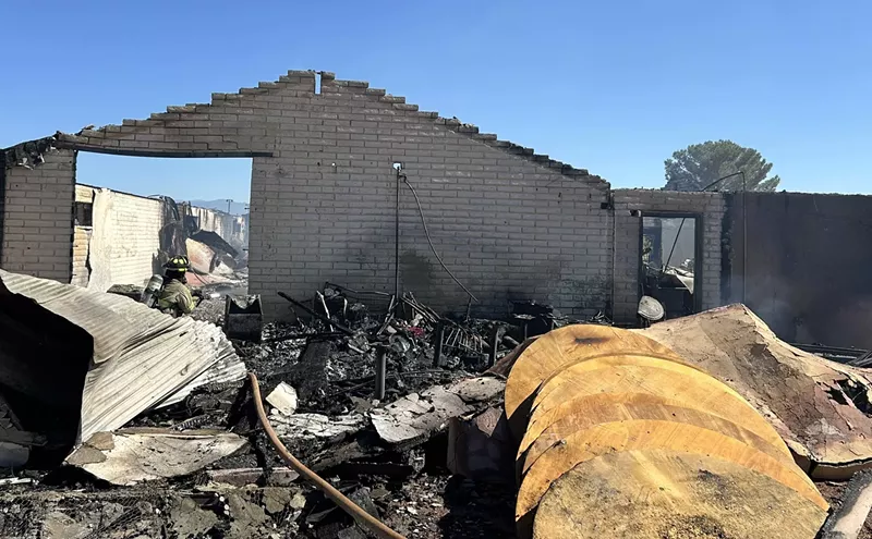 Image: Ex-Phoenix restaurant owner's Willcox winery burns down