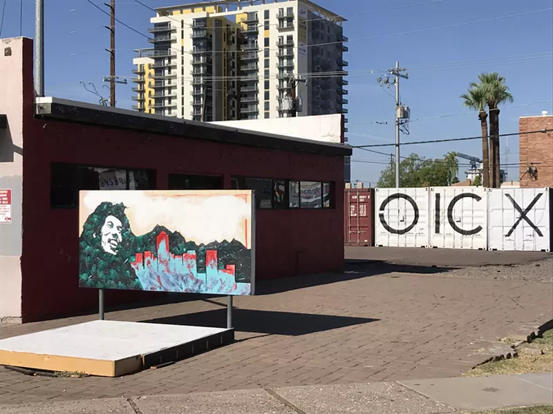 Image: Now Xico has four shipping containers located just west of the Evolve arts apace.
