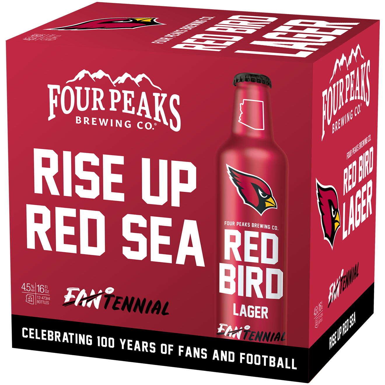 Four Peaks Brewing Co. is releasing Red Bird Lager in partnership with the Arizona Cardinals.
