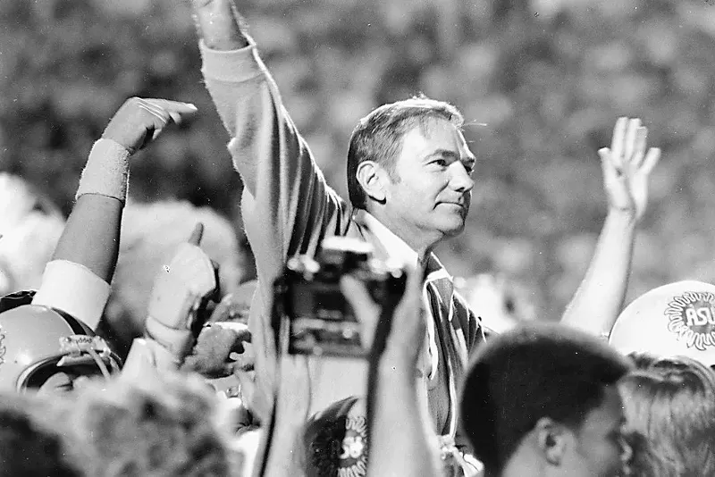 Image: Frank Kush, who died last week at 88, brought the Arizona State University football program to national prominence.