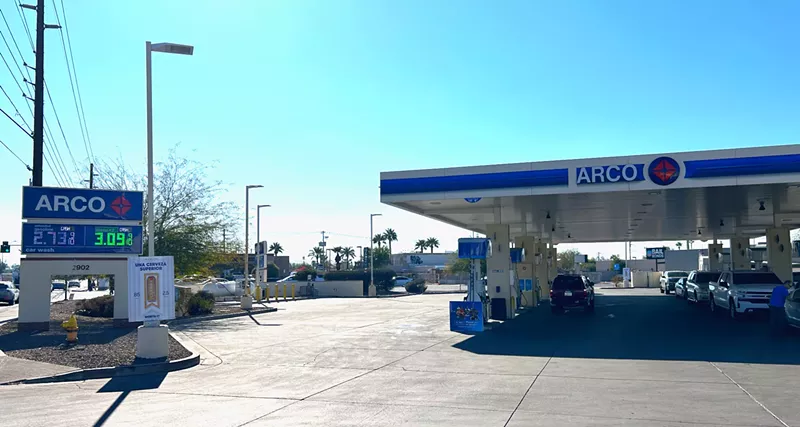 Image: an arco gas station