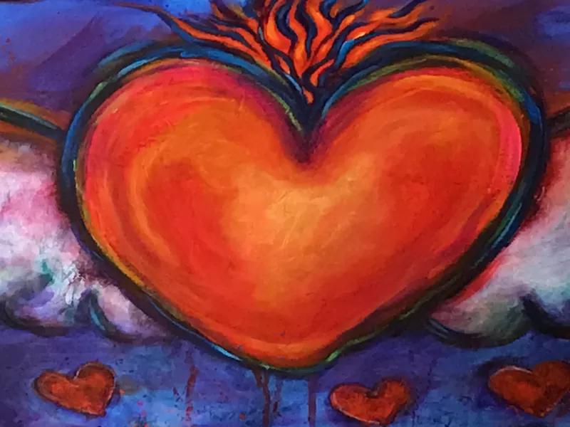 Image: Feel the love for Joe Ray and other local artists featured in “Caliente” at Practical Art.