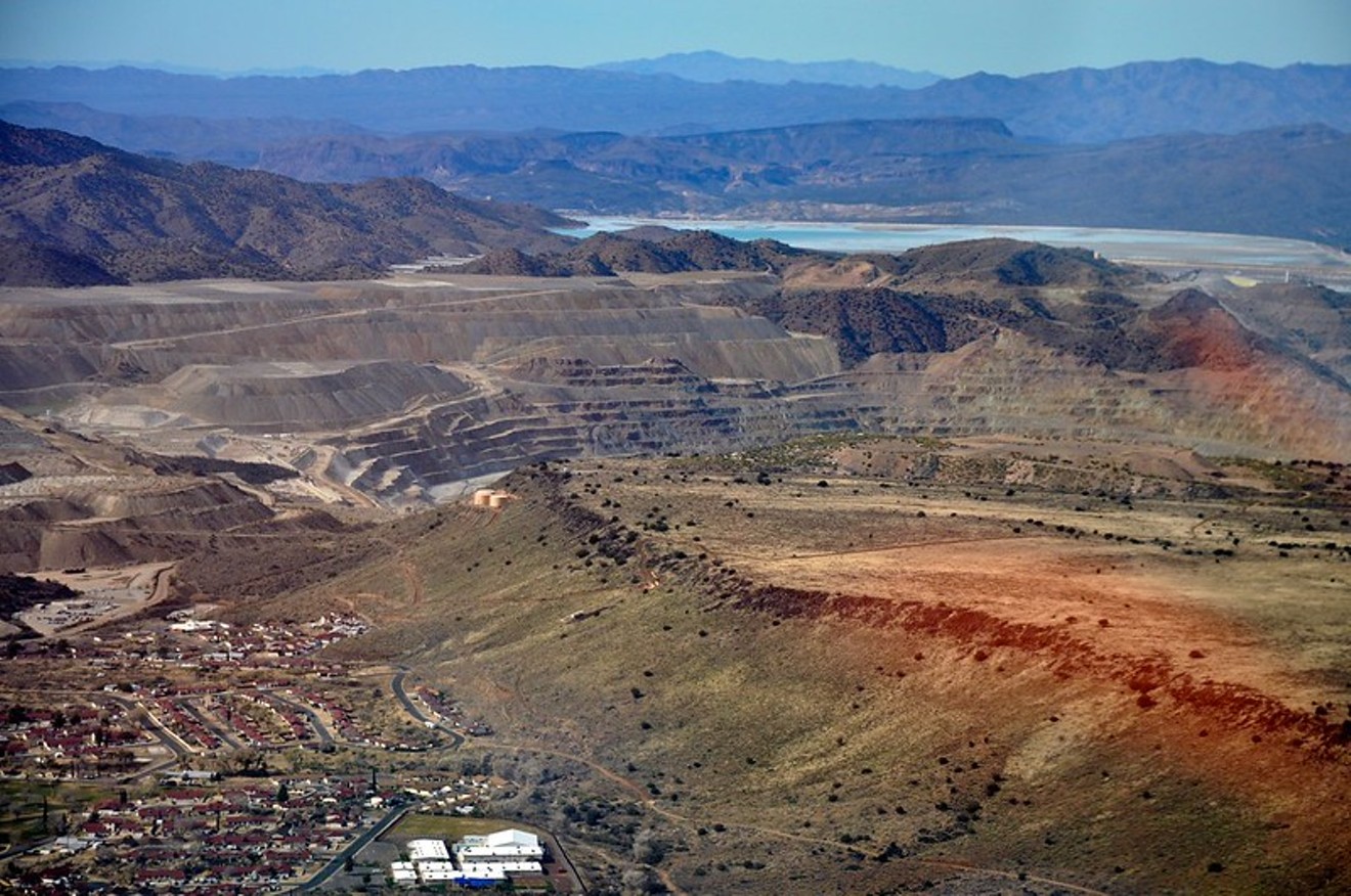 The Bagdad copper mine and Freeport-McMoRan company town.