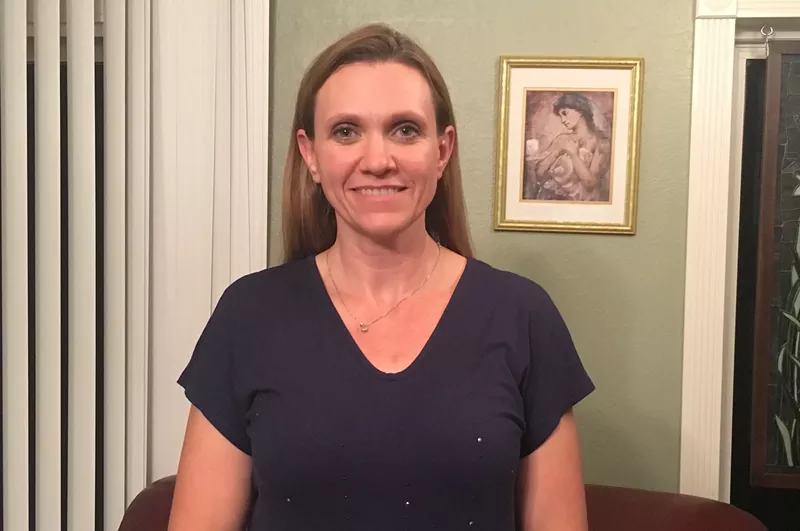 Image: April Pinger, who was recently elected to the board of the Central Arizona Project, in her home in Gilbert.