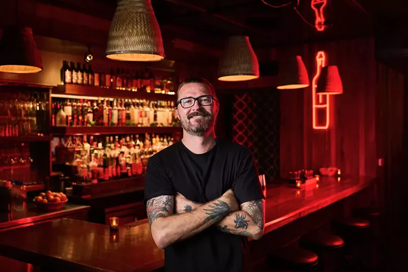 Image: Colton Brock, pictured here at Khla, has been dreaming up ideas for the Liar's Club since 2016. It is set to open in September.