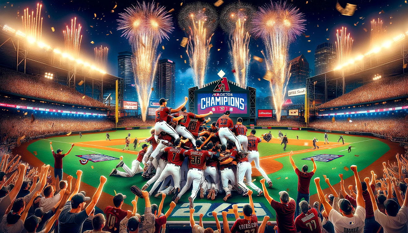 A World Series celebration took place on Chase Field in 2023. But in 2024, ChatGPT hints it might be the D-backs partying this time.