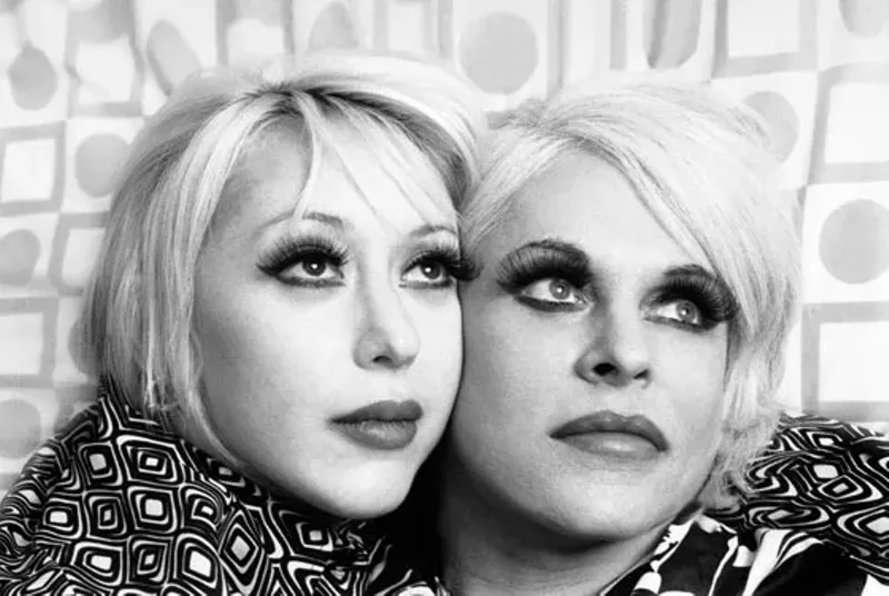 Image: Lady Jaye (left) and P-Orridge (right): two faces on the same coin.