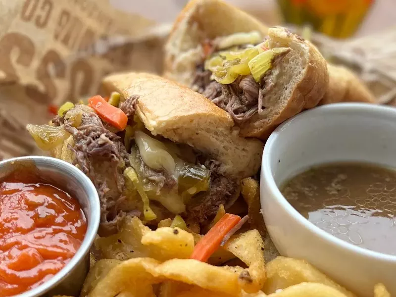 Image: Huss Brewing Co.'s Italian beef sandwich, called The Bear, was inspired by the popular Hulu series' first season.
