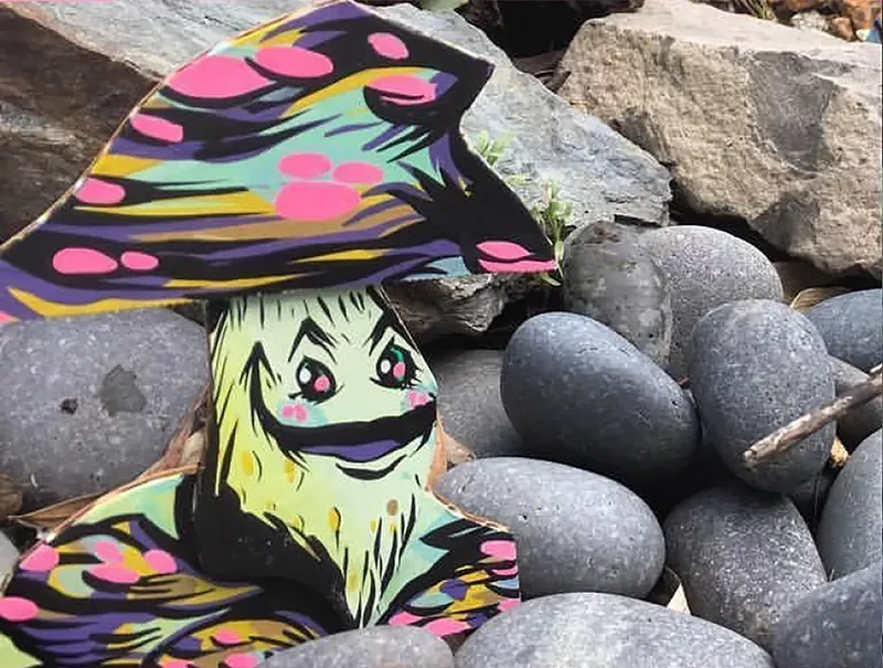 Image: Mushroom art created by Game of Shrooms founder Daniel "Attaboy" Seifert.