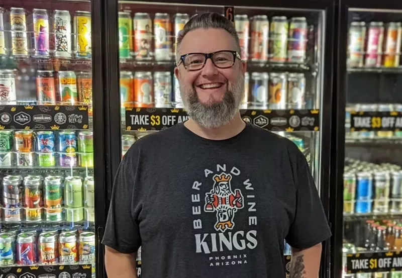 Image: Mark Fogleman, owner of Kings Beer & Wine.