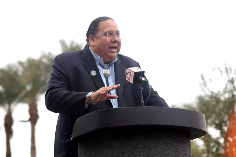 Image: Gov. Stephen Roe Lewis of the Gila River Indian Community.