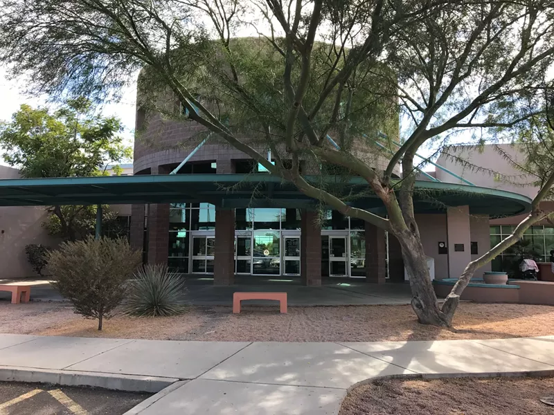 Image: Entrance to Southeast Regional Library in Gilbert.