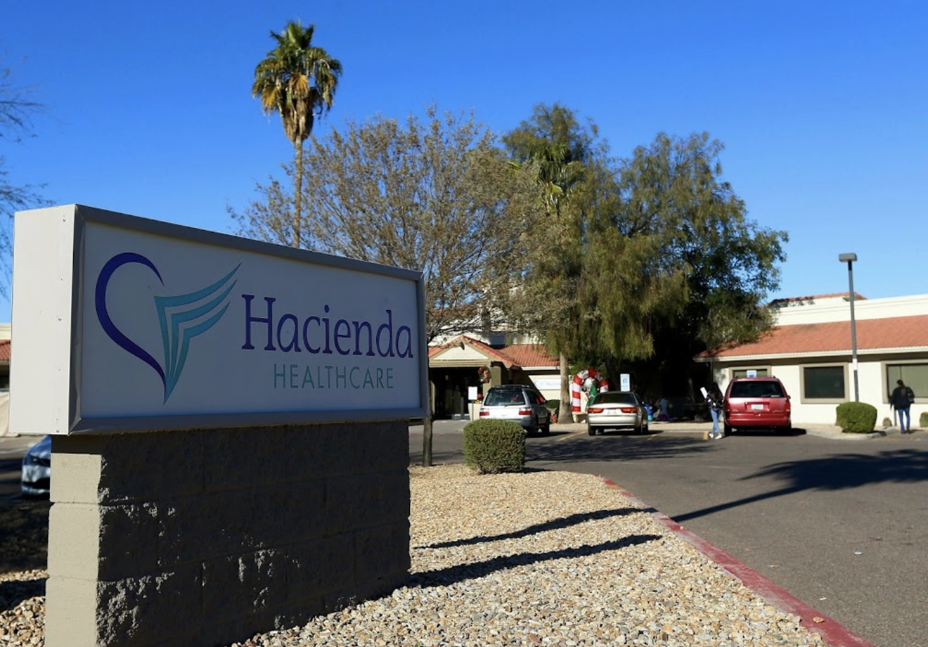 Hacienda HealthCare's skilled nursing facility, which closed following the rape of a patient with disabilities by a male nurse, resulting in the rapid relocation of its patients.