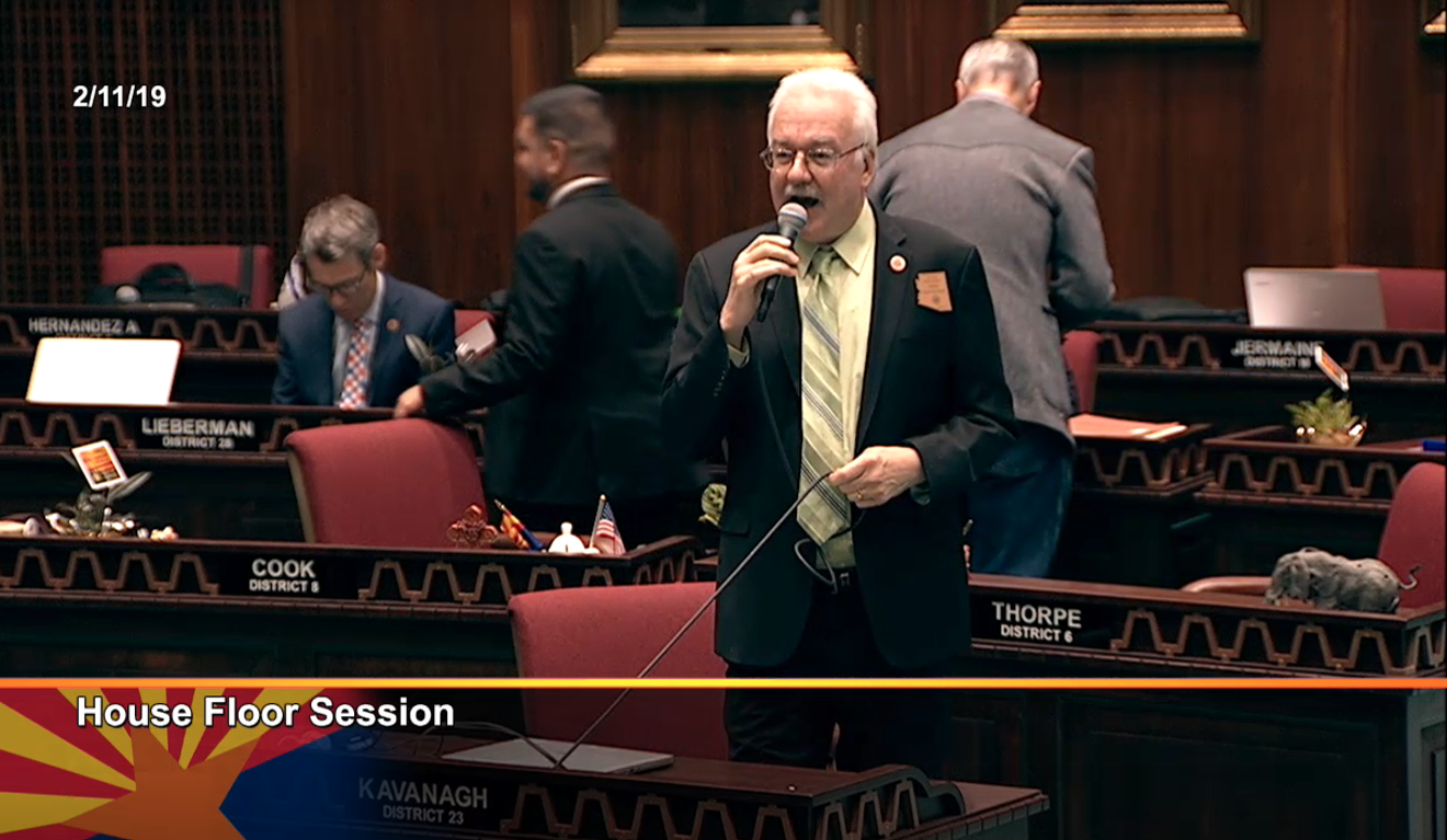 Representative John Kavanagh on the House floor on February 11.