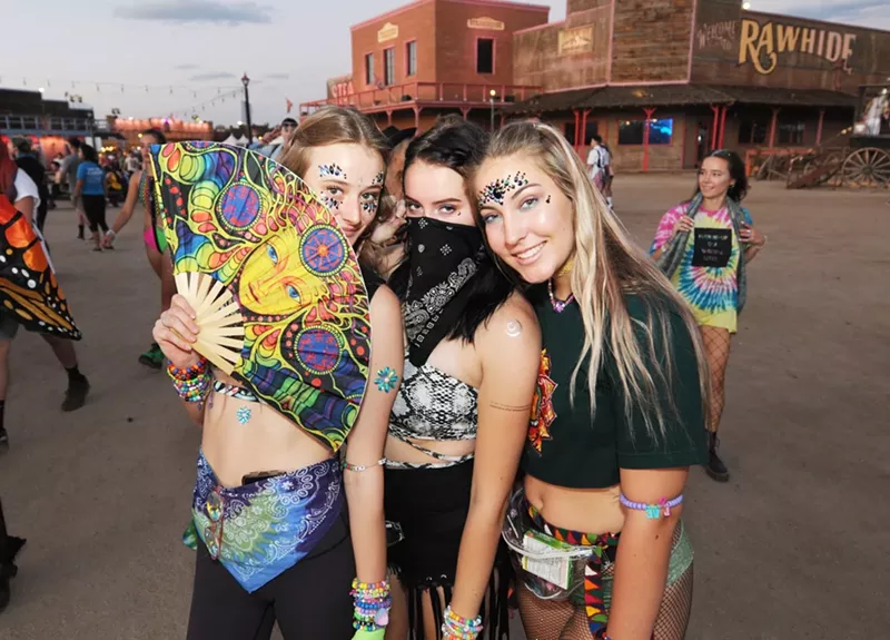 Image: Local EDM fans at Goldrush Festival in 2018.