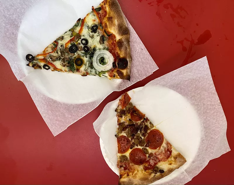 Image: For this year's 420, think beyond the drive-thru with spots like Ziggy’s Magic Pizza Shop, which serves slices and whole pies.