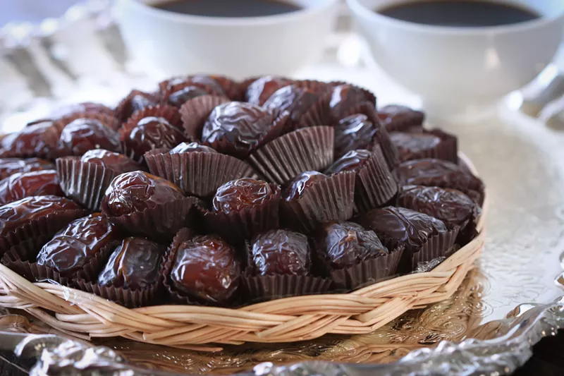 Image: Plate of dates.