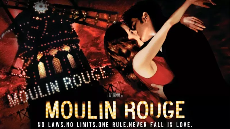 Image: A movie poster for the film "Moulin Rouge."