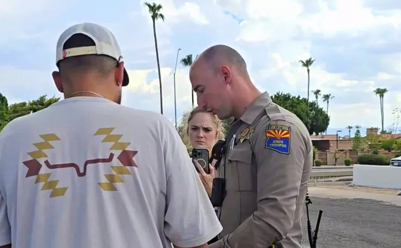 Image: He called 911 after a fender bender. A state trooper called ICE