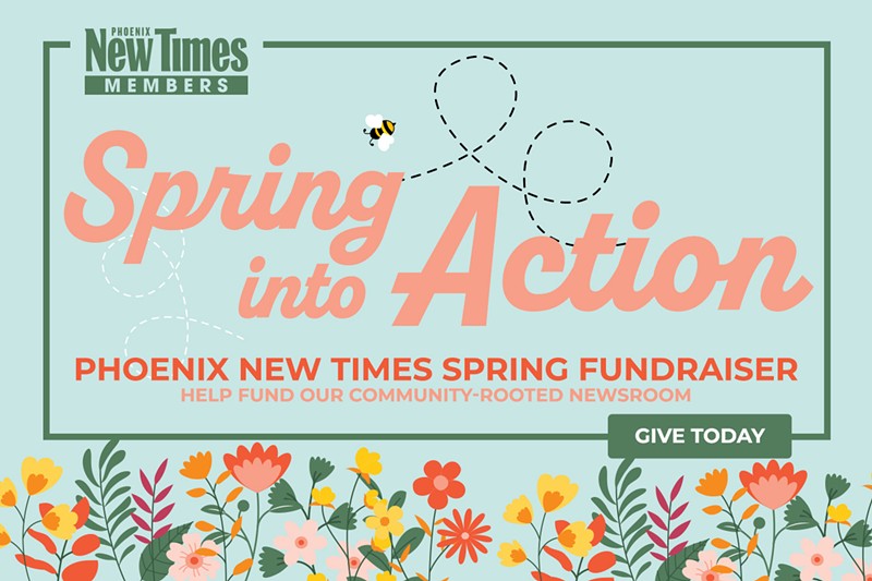 We're hoping to raise $5,000 during our spring membership campaign.