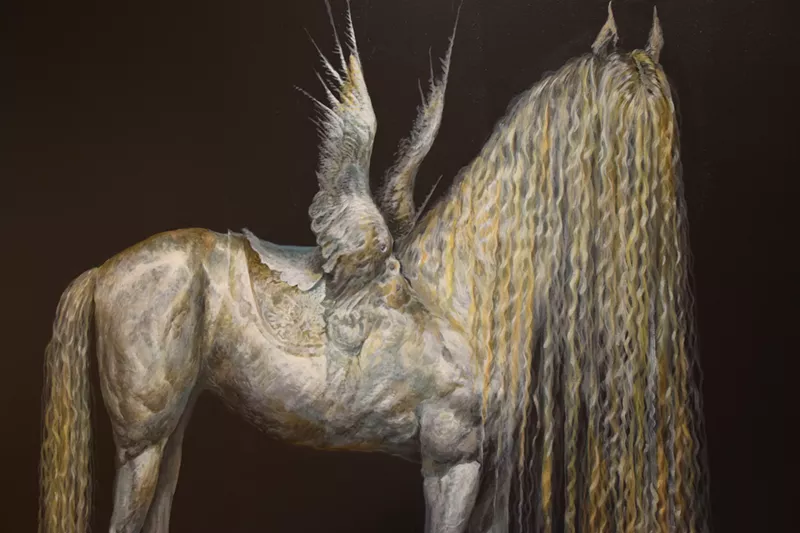 Image: Work by Mesa-born Esao Andrews featured in "Flourish" at Mesa Comtemporary Arts Museum.