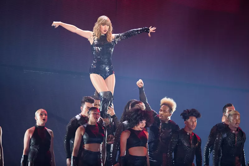 Image: Taylor Swift's opening night of her Reputation tour drew a record of almost 60,000 fans to the University of Phoenix Stadium, surpassing the mark of 56,524 set there by One Direction in 2014.