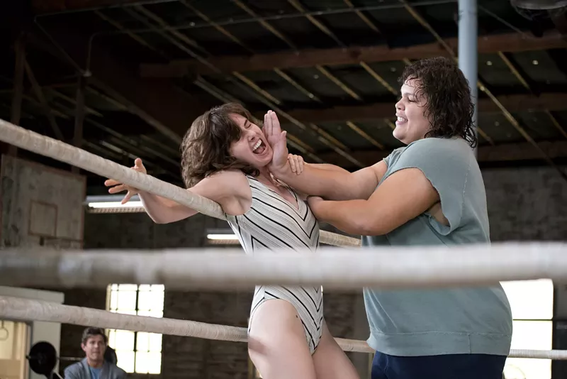 Image: Alison Brie and Britney Young in GLOW.