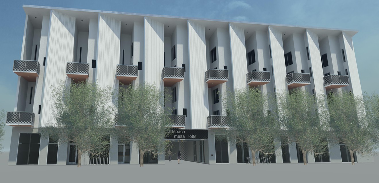 Latest rendering for Mesa Artspace Lofts.