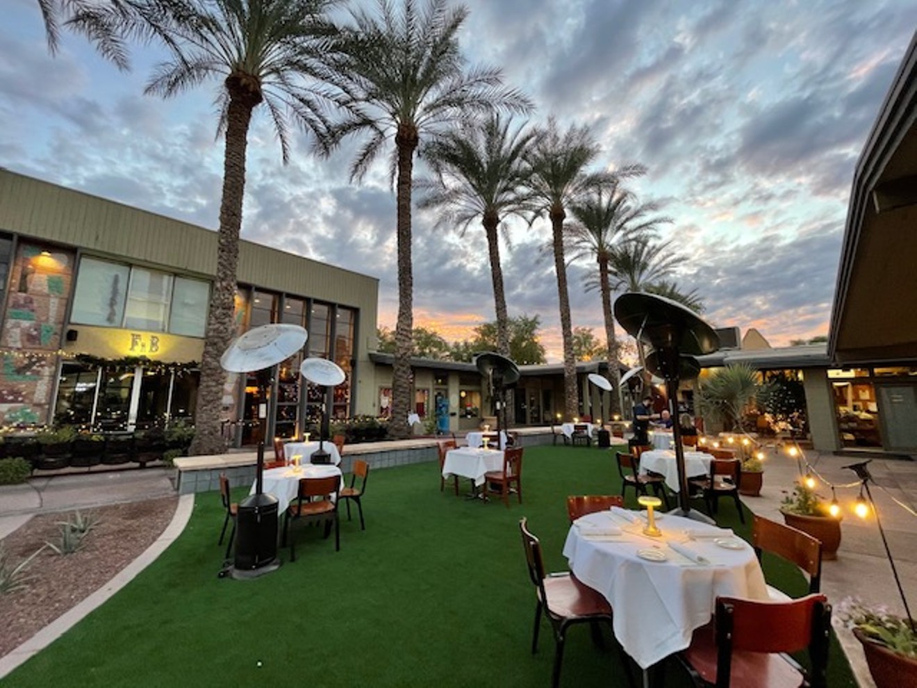 The new patio at FnB in Scottsdale.