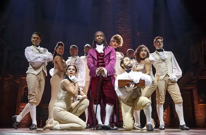 Image: Chris De'Sean Lee and the Hamilton Chicago company.