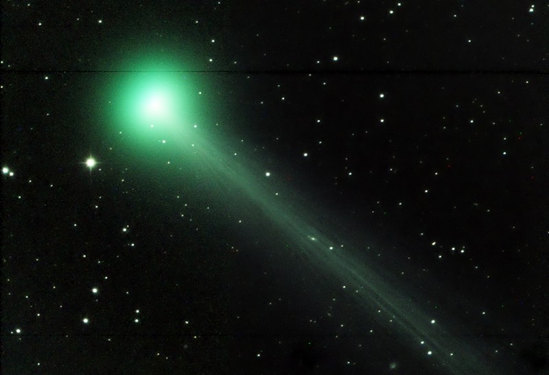 A photo of Comet SWAN from earlier this month.