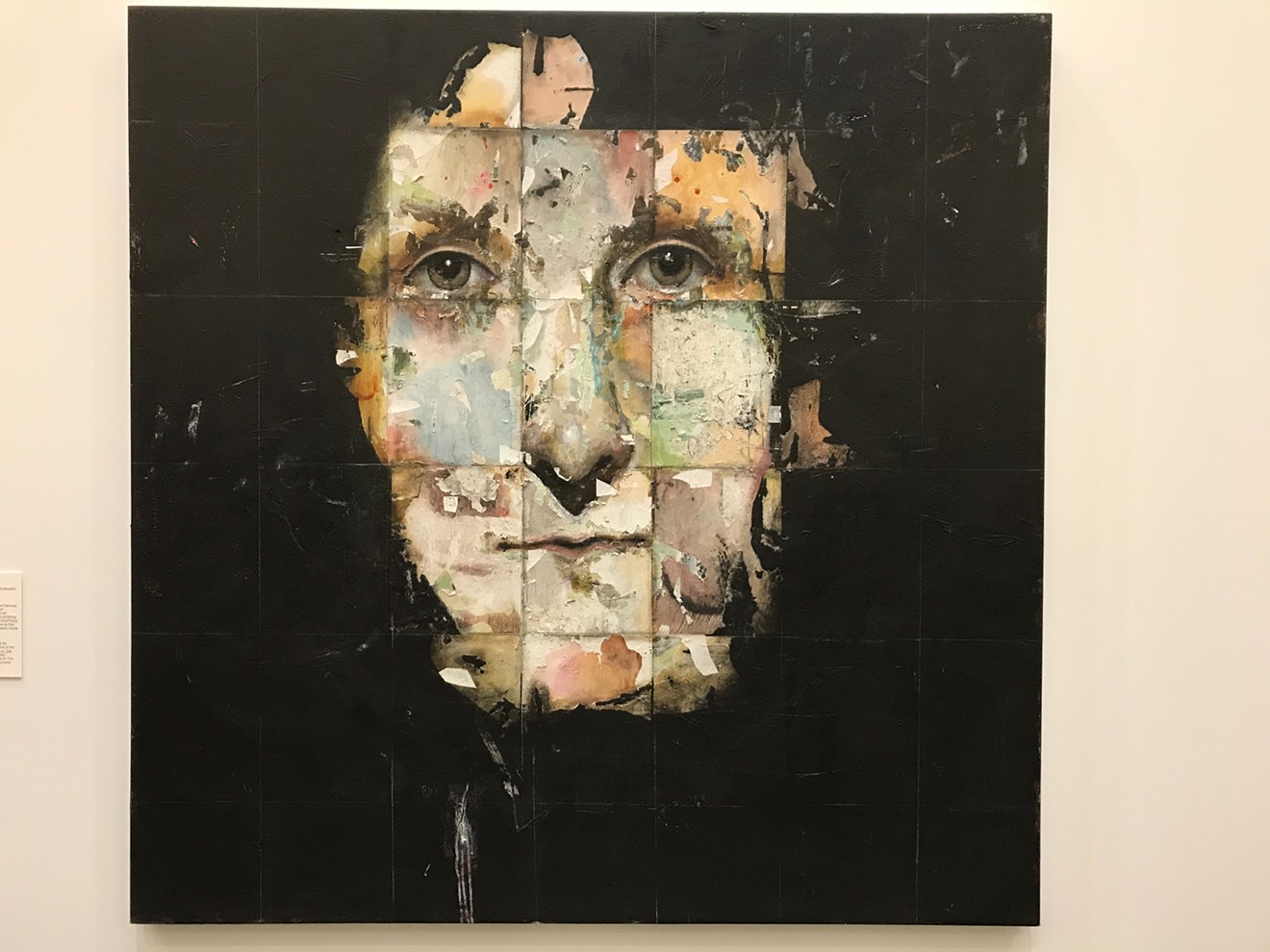 Mixed-media work by David Dauncey featured in the Frankenstein-themed exhibit at Scottsdale Civic Center Library.
