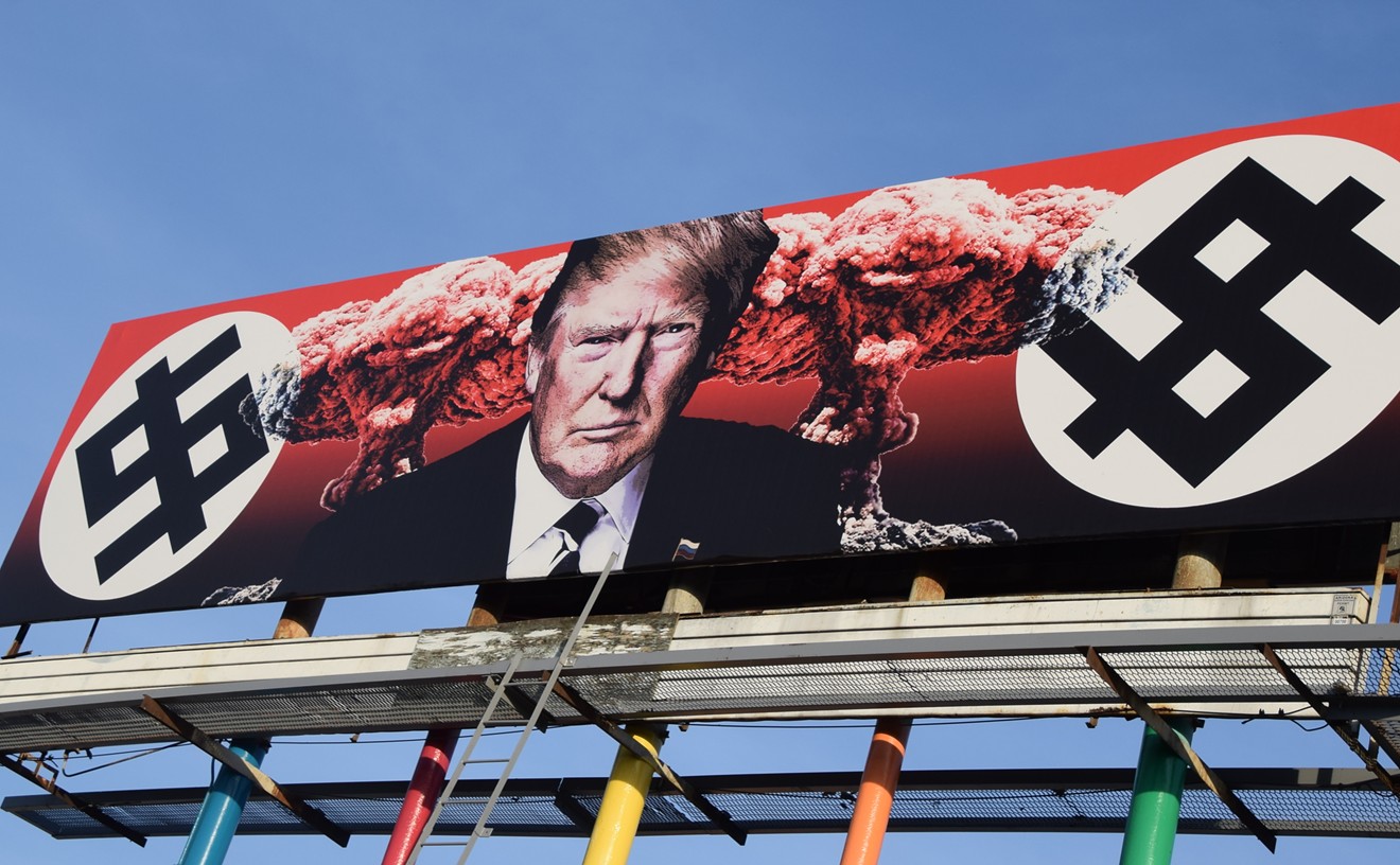 Here's the Story Behind That Anti-Trump Billboard in Downtown Phoenix