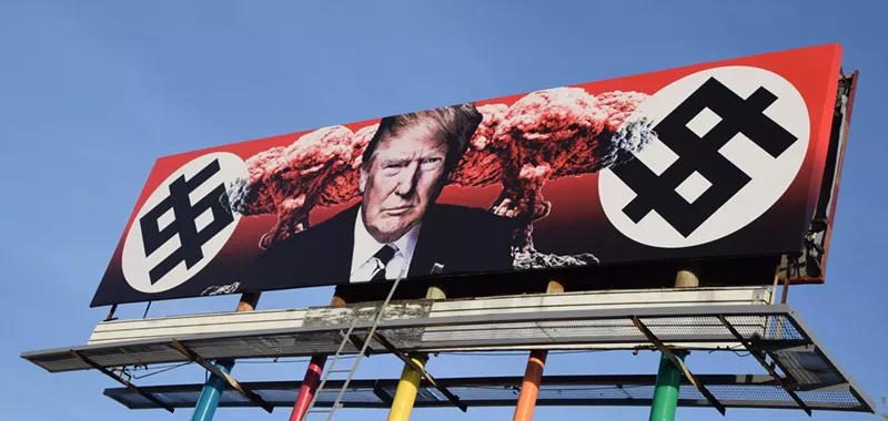 Image: Karen Fiorito's anti-Trump mural in downtown Phoenix.