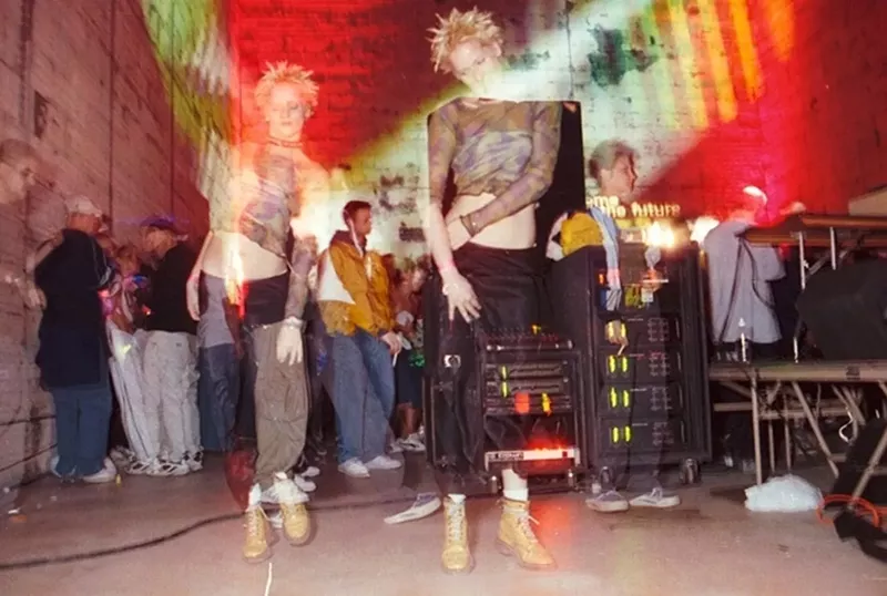 Image: A glimpse at a 1999 all-night party at the Icehouse in downtown Phoenix, a regular host to raves of that era.