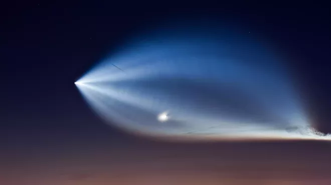 A Falcon 9 rocket launch