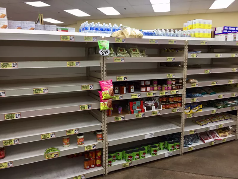 Image: Not much to trade at Trader Joe's.