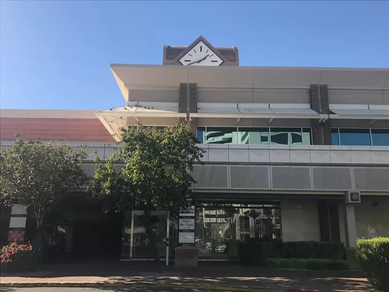 Image: Future entrance for a temporary Phoenix Public Library branch at Park Central Mall.