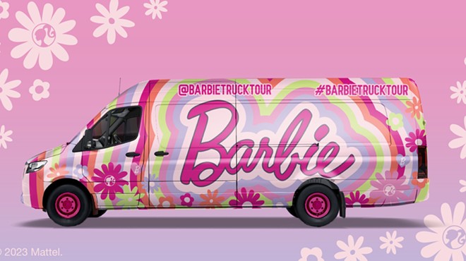 Colorful fun Barbie truck visits Phoenix