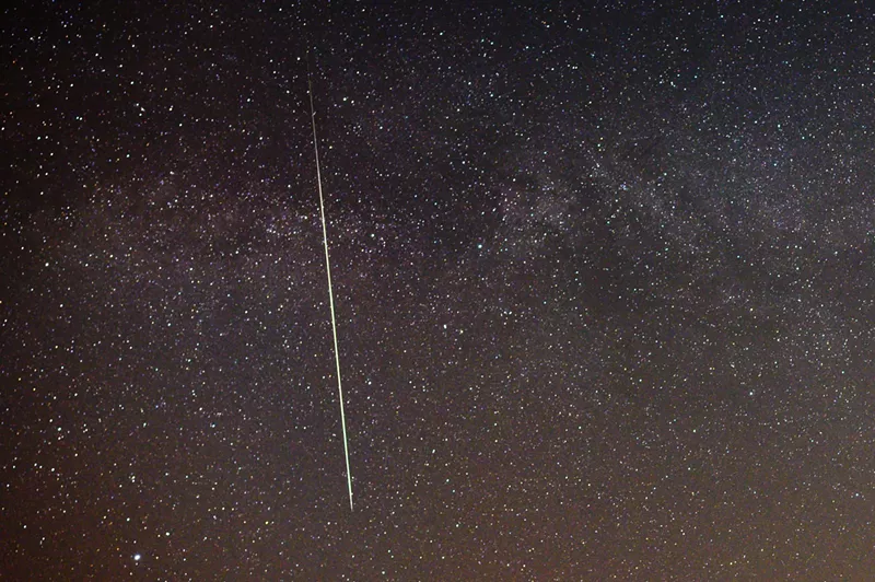 Image: A photo of the Delta Aquariids meteor shower in 2022.