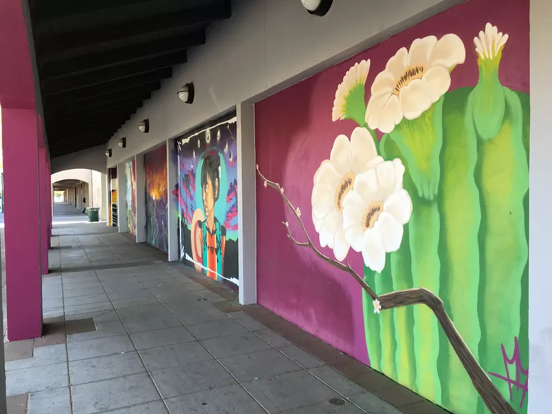 Image: Murals painted to help create more vibrancy along Main Street in Mesa.