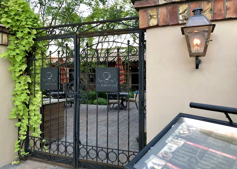 Image: Schmooze Bar and Breakfast on Marshall Way in Old Town Scottsdale.