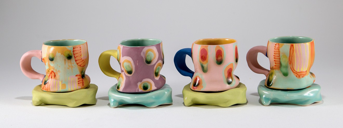 Check out ceramics by Casey Hanrahan at the Art and Objects Studio Sale.