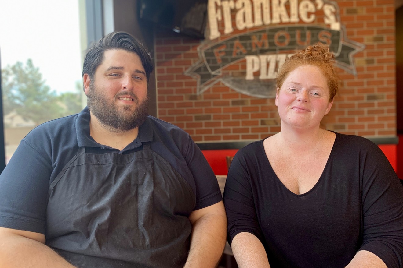 Owner's of Frankie's Famous Pizza, brother-and-sister team Eric and Nicole Hurley.